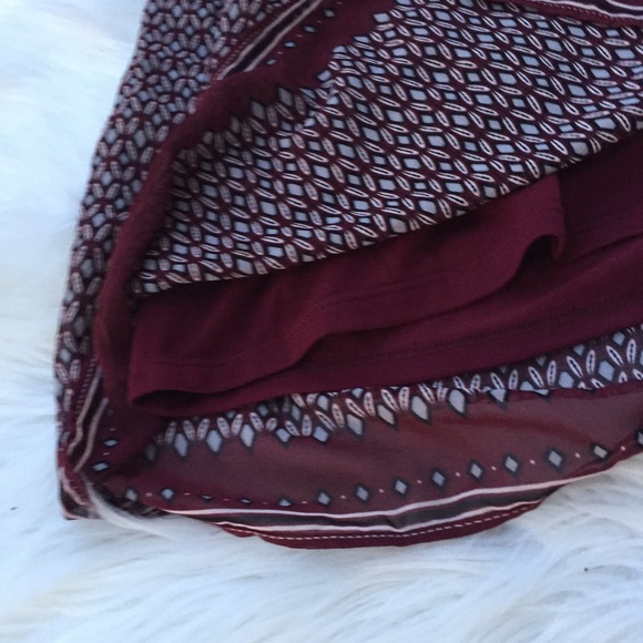 Max Studio Geometric Shift Peasant Red Dress S - Picture 7 of 8